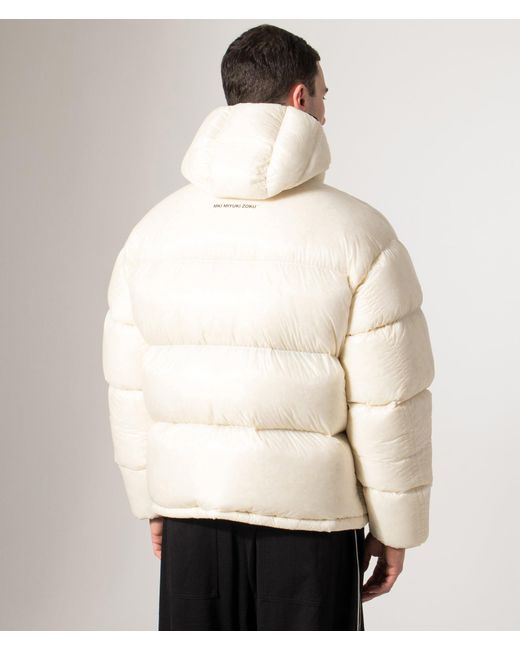 MKI Miyuki-Zoku Natural Translucent Hooded Bubble Jacket for men