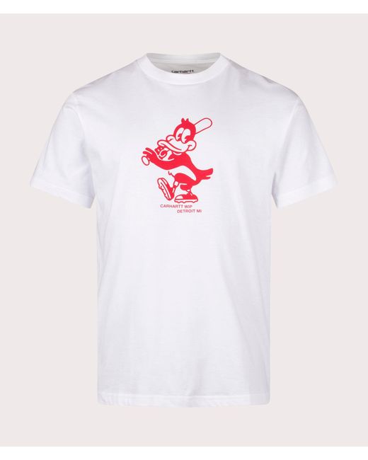 Carhartt White Relaxed Fit Home Run T-Shirt for men