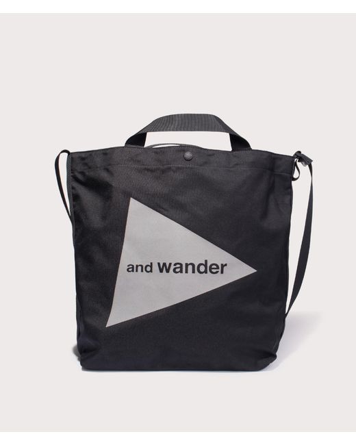And Wander Black Recycle Ox Tote Bag for men