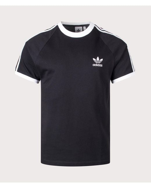Adidas Originals Black Slim Fit Adicolor Classics 3-Stripes T-Shirt for men