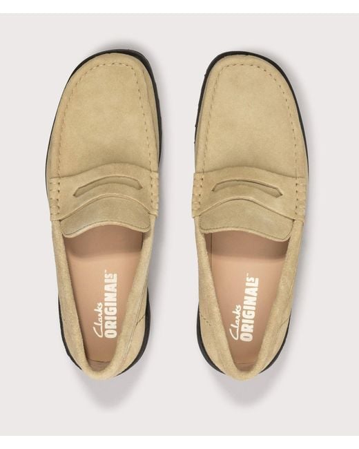 Clarks Natural Yukoner Penny Loafers for men