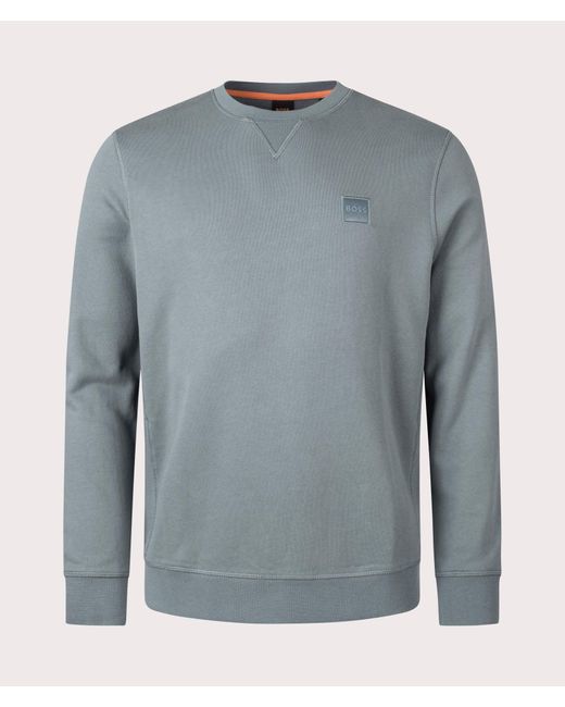 Boss Gray Relaxed Fit Westart Sweatshirt for men