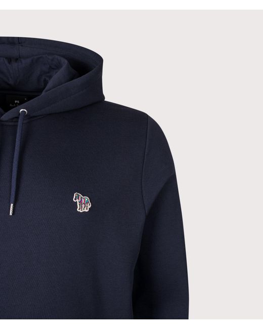 Paul Smith Blue Regular Fit Zebra Hoodie for men