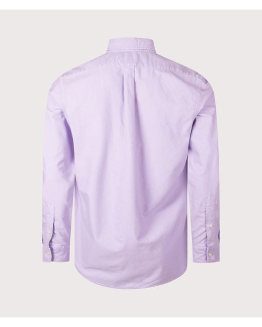 Polo Ralph Lauren Purple Custom Fit Garment-Dyed Oxford Shirt for men