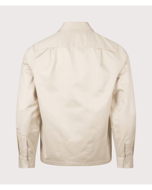Fred Perry Natural Regular Fit Twill Overshirt for men