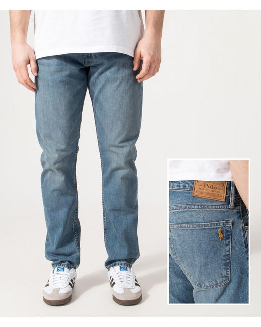 Polo Ralph Lauren Blue Parkside Tapered Jeans for men