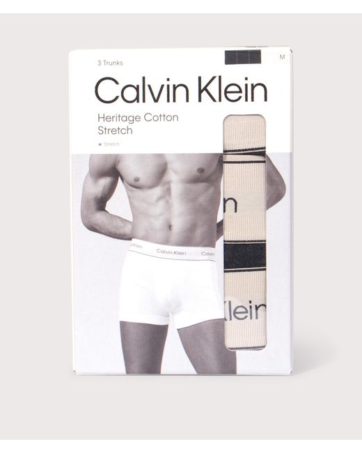 Calvin Klein Blue 3 Pack Trunks for men