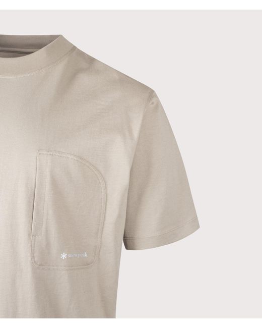 Snow Peak Natural Relaxed Fit Og Mercerized T-Shirt for men