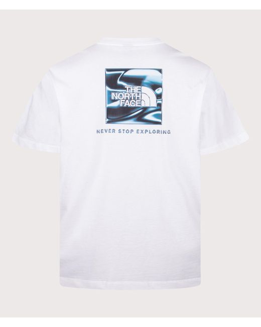 The North Face White Oversized Fit Liquid Nse Box Graphic T-Shirt for men