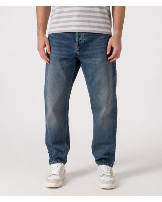 Carhartt Blue Relaxed Fit Newel Jeans for men