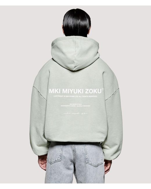 MKI Miyuki-Zoku Gray Box Fit Design Studio Hoodie for men