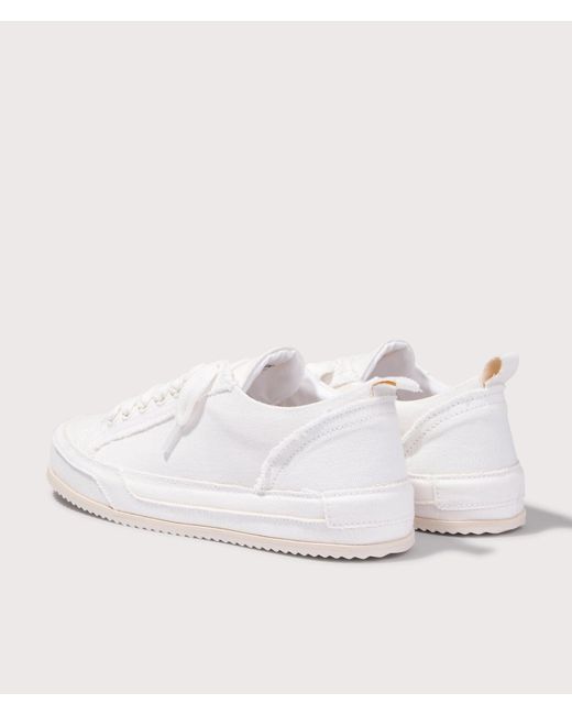 Represent White Alpha Wrap Canvas Trainers for men