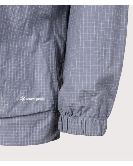 Snow Peak Blue Kasuri Ripstop Jacket for men