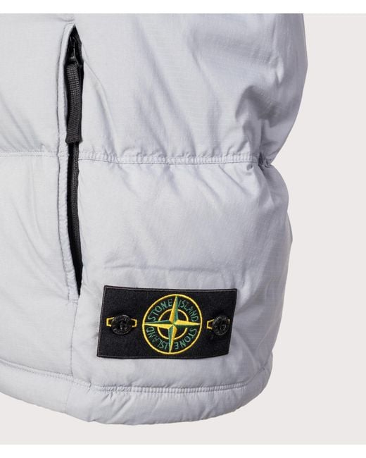 Stone Island Gray Matt Ripstop Cordura Advanced Fabrics Vest for men