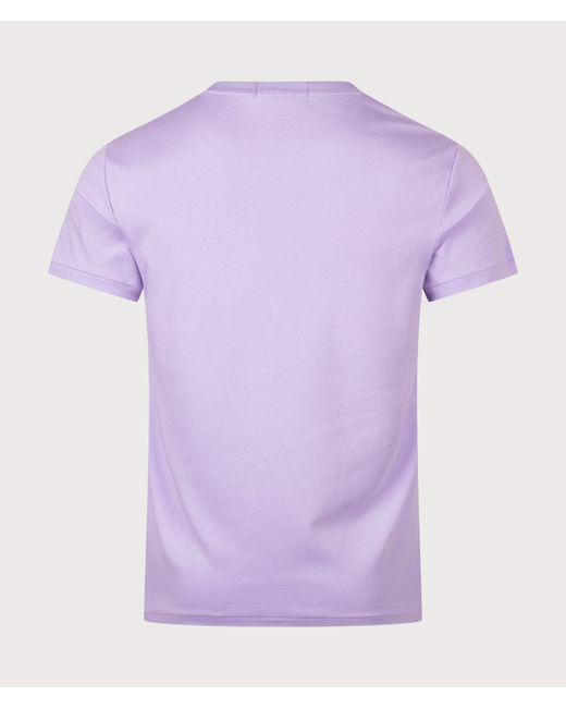 Polo Ralph Lauren Purple Custom Slim Fit Pima T-Shirt for men