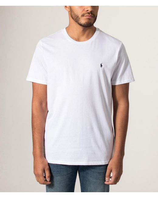 Polo Ralph Lauren White Classic Fit (Relaxed) Lightweight T-Shirt for men