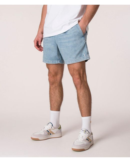 Polo Ralph Lauren Blue Classic Fit 6.5 Inch Polo Prepster Denim Shorts for men