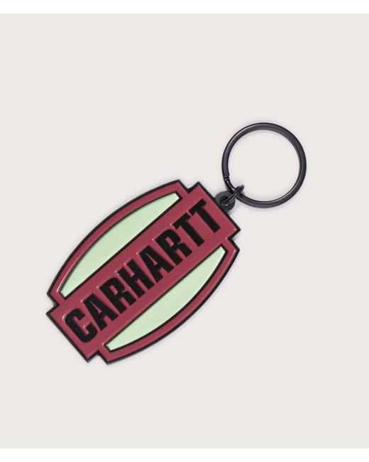 Carhartt Red Press Script Keychain for men