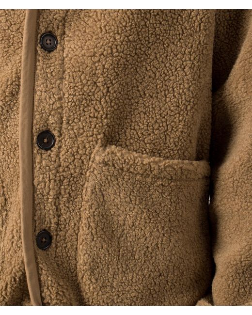 Universal Works Brown Mountain Fleece Lancaster Jacket for men