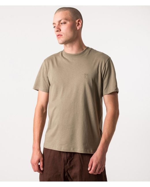 AMI Brown Adc T-shirt for men