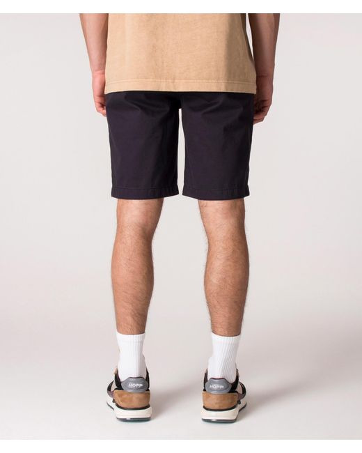 Barbour Black Regular Fit City Neuston Chino Shorts for men