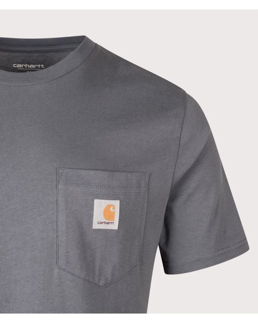 Carhartt Gray Regular Fit Pocket T-Shirt for men