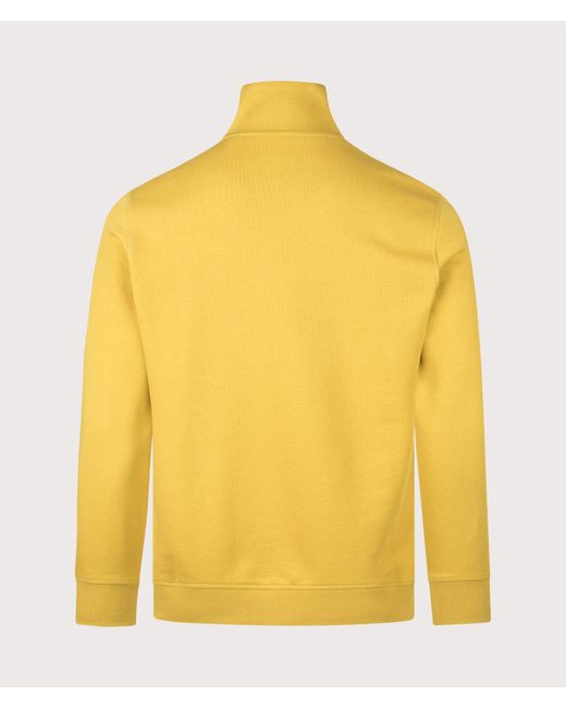 Boss Yellow Regular Fit Zetrust Quarter Zip Sweatshirt for men