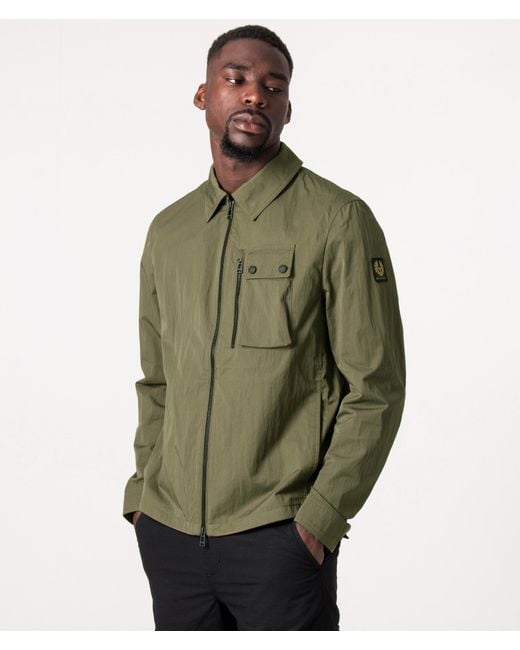 Belstaff Rail Overshirt in Green for Men | Lyst UK