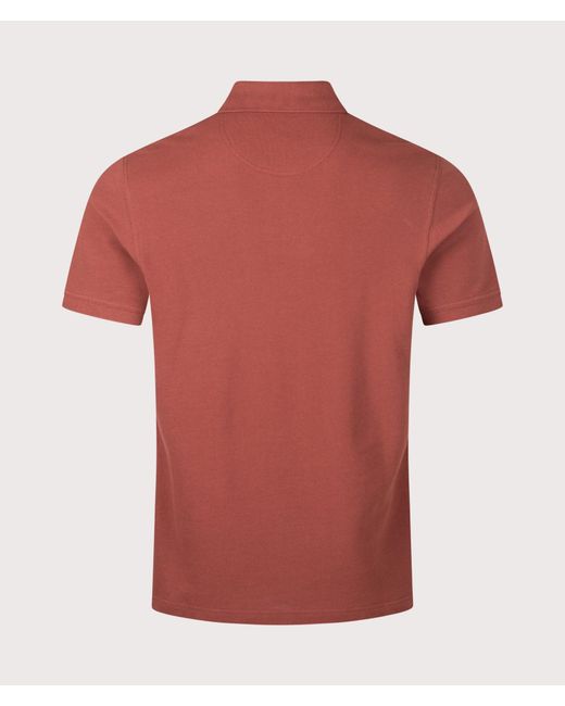 Barbour Tailored Fit Tartan Piqué Polo Shirt for men