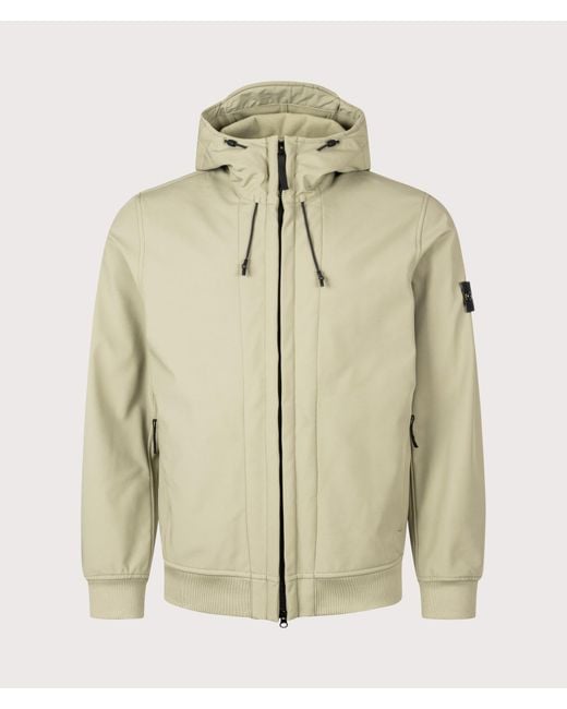 Stone Island Natural Soft Shell-R_E Dye Technology Jacket for men
