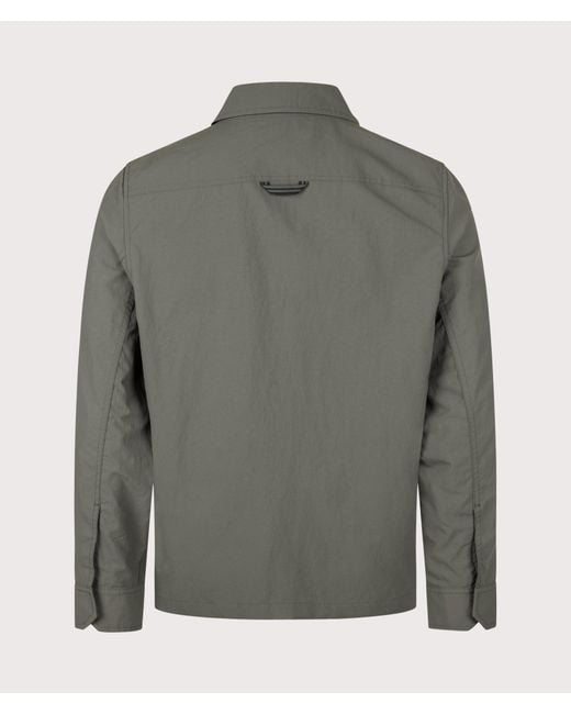 Fred Perry Gray Regular Fit Ripstop Pocket Overshirt for men