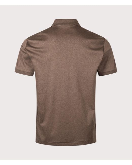 Polo Ralph Lauren Brown Custom Slim Fit Soft Cotton Polo Shirt for men