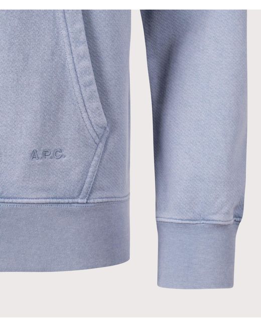 A.P.C. Blue Relaxed Fit Camionneur Sweatshirt for men