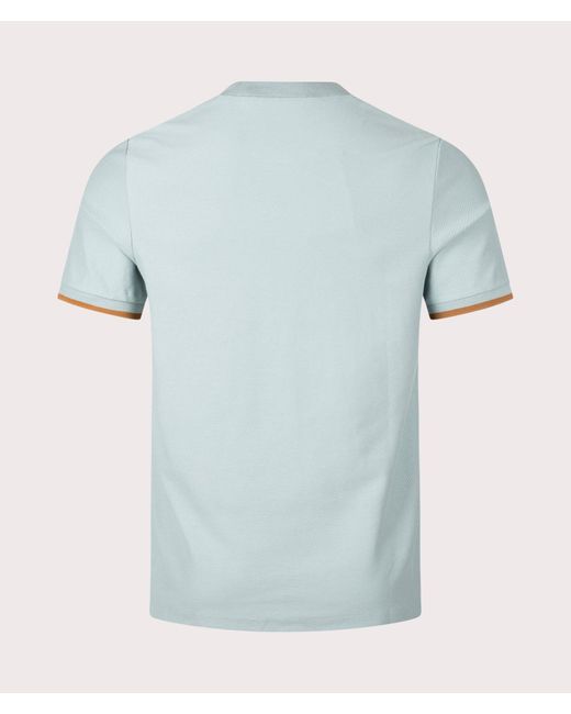Fred Perry Blue Tipped Cuff Pique Shirt for men
