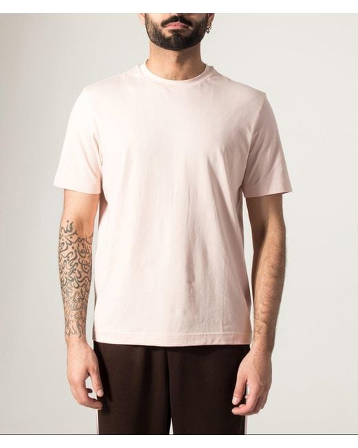 Boss Pink Regular Fit Tchup T-Shirt for men