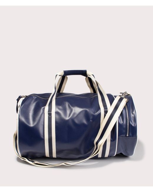 Fred Perry Blue Classic Barrel Bag for men