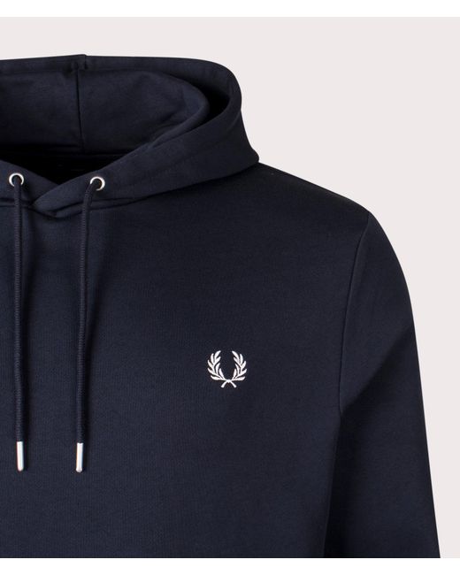 Fred Perry Blue Twin Tipped Hoodie for men