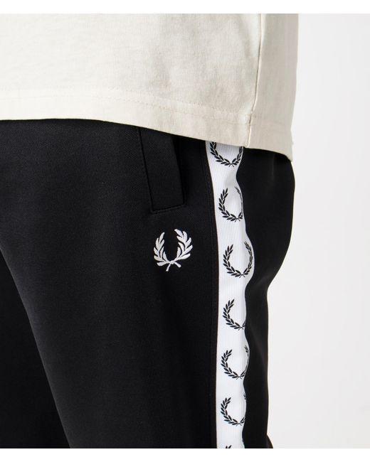 Fred Perry Black Track Pants for men