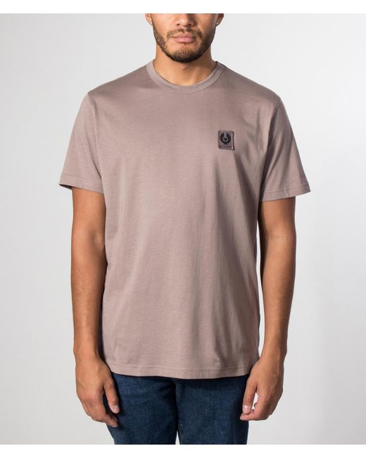Belstaff Pink Regular Fit T-Shirt for men