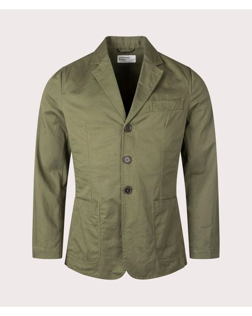 Universal Works Green Slim Fit Twill London Jacket for men
