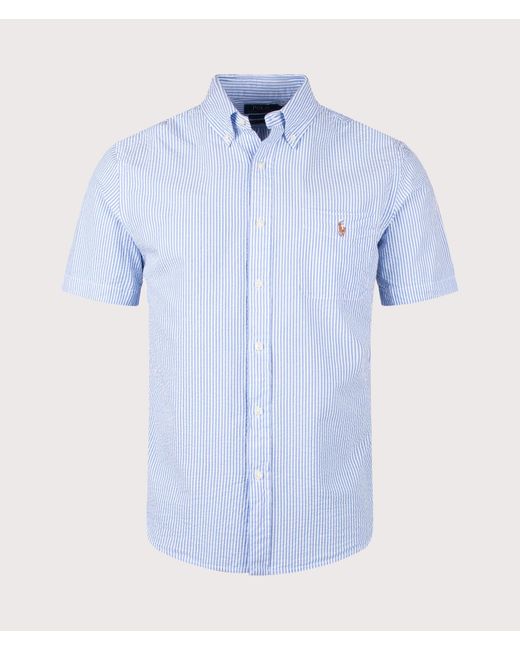 Polo Ralph Lauren Blue Custom Fit Rl Prepster Short Sleeve Shirt for men