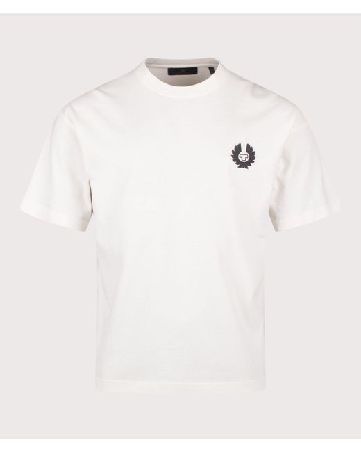 Belstaff White Oversized Competition T-Shirt for men