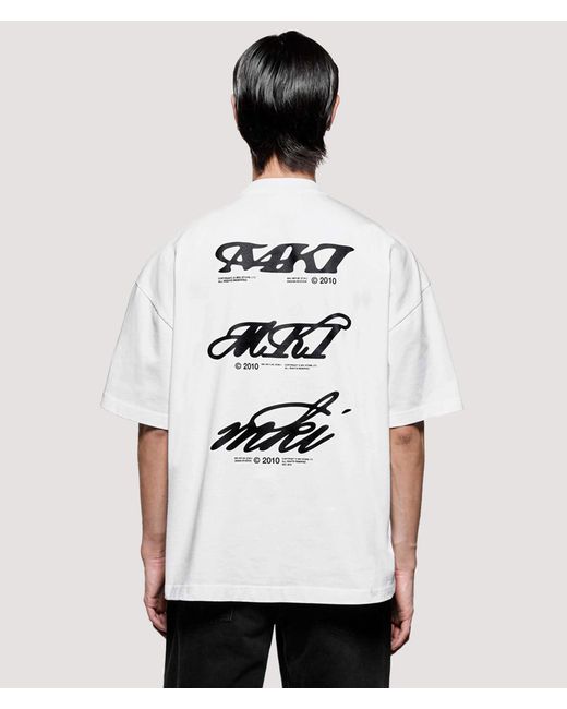MKI Miyuki-Zoku White Box Fit Stack T-Shirt for men