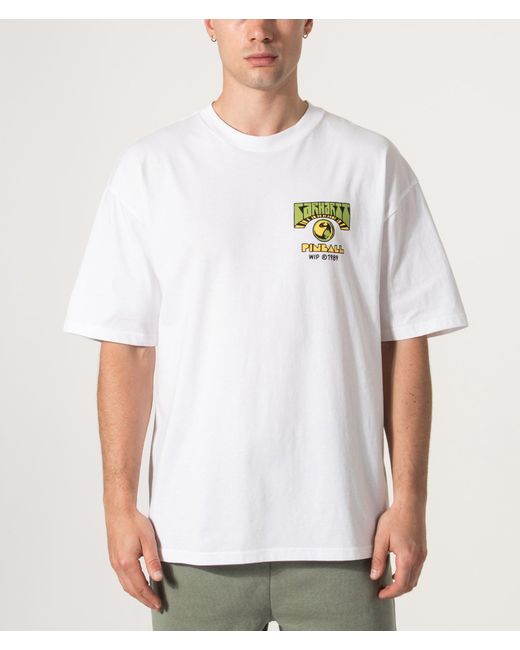 Carhartt White Oversized Fit Pinball T-Shirt for men