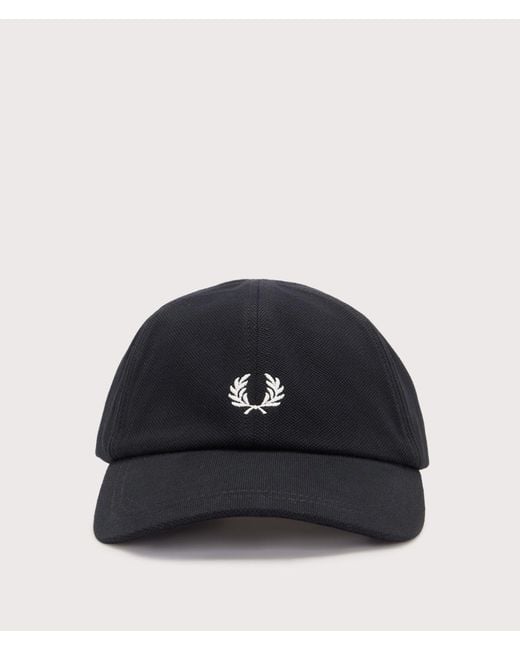 Fred Perry Black Piqué Classic Cap for men