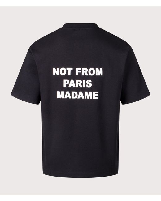 Drole de Monsieur Black Le T-Shirt Slogan for men