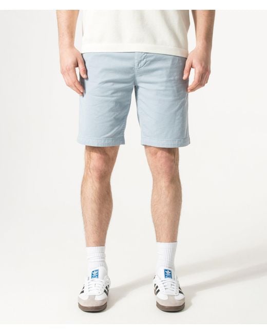 Boss Blue Slim Fit Chino Shorts for men