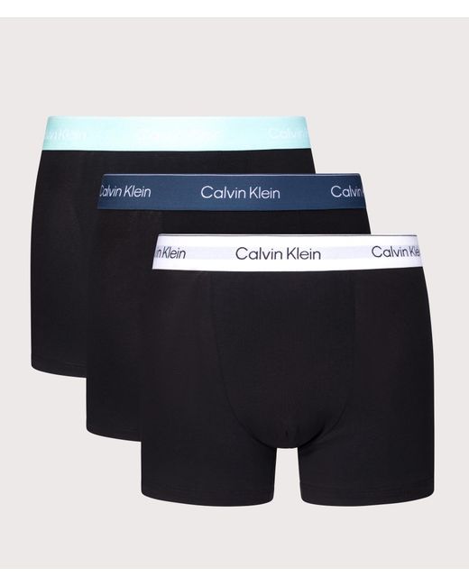 Calvin Klein Blue 3 Pack Relaxed Fit Trunks for men