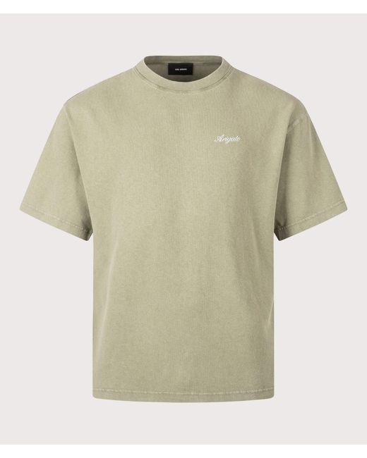 Axel Arigato Green Oversized Fit Honor Washed T-Shirt for men