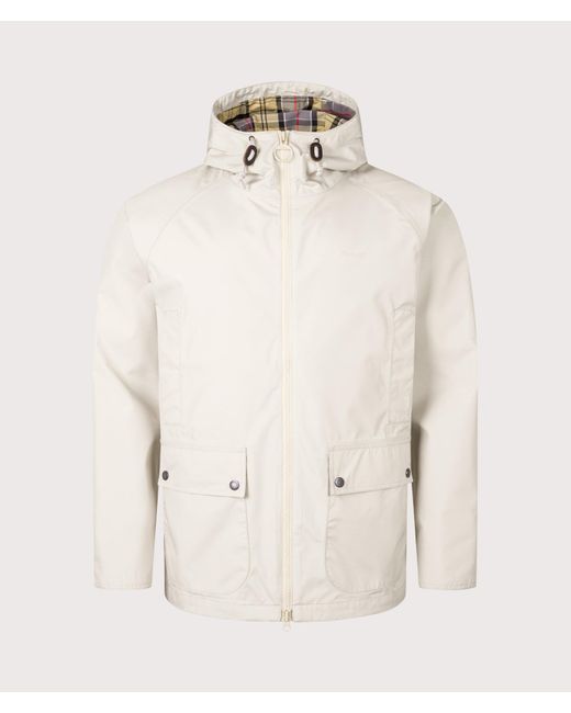 Barbour Natural Hooded Domus Waterproof Jacket for men